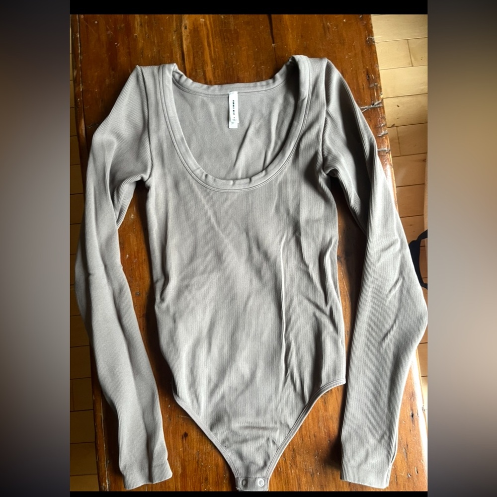 Sunday Best Taupe Ribbed Body suit